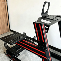 Cockpit de simulation de course Sim Rig avec support en profilé aluminium 4080 et volant Direct Drive, version simple pour simulateur de course