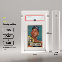 Étui de présentation en acrylique personnalisé pour cartes de collection graduées, avec aimant, pour cartes de collection PS-A CGC BGS TCG, protection de carte graduée