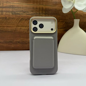 เคสโทรศัพท์หนังแฟชั่น GL010 แบบแม่เหล็ก พร้อมกระเป๋าสตางค์สีเข้าชุด สำหรับ iPhone 11 12 13 14 15 16 17 Pro Max - Product Image 6