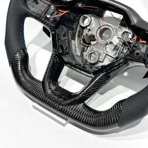Volant sport en fibre de carbone noire avec LED, personnalisable sur mesure, directement de l'usine, compatible avec <span class=keywords><strong>Seat</strong></span> <span class=keywords><strong>Cupra</strong></span> <span class=keywords><strong>Leon</strong></span> MK3 - Product Image 4