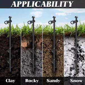 <span class=keywords><strong>Piquet</strong></span> de fixation hélicoïdal en acier pour sol, type flèche, pour auvent, abri, abri de jardin, parasol, chapiteau, résistance à la cisaillement de 5000 lb - Product Image 6