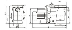 Pompe de circulation robuste pour <span class=keywords><strong>piscine</strong></span>, pompe filtrante résistante à la corrosion pour piscines commerciales - Product Image 6