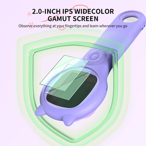 Microscopio Portátil de Plástico con Forma de Dibujos Animados para Niños, con Luz LED y Lupa, Fácil de Transportar, Visor de Insectos para Niños - Product Image 2