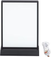 Support de panneau lumineux LED A4 pour table, luminosité réglable, boîte lumineuse publicitaire de bureau pour restaurants, bars, hôtels