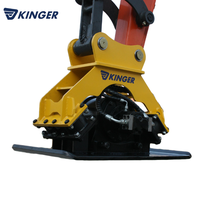 Compacteur hydraulique réversible vibrant pour excavatrice, pour le compactage du béton, du sol et des terrains