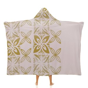 Venta al por mayor logotipo personalizado de gran tamaño Tonga Polynesian Tribal franela polar invierno cálido manta Sherpa Sudadera con capucha Manta - Product Image 2