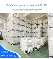 Bacs IBC en plastique de qualité alimentaire carrés de 1000 L |   Doublure intérieure toute neuve, structure en fer, bleu/noir