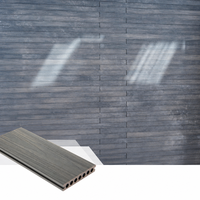 Planches de terrasse en WPC de style européen, dalles de terrasse composites à emboîtement, antidérapantes, durables, finition grain de bois pour usage extérieur