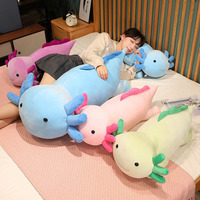 Boneka Bantal Axolotl Grosir, Custom, Super Lembut, Isi Kapas PP, Tersedia 3 Ukuran untuk Tidur Anak dan Hadiah