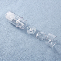 Tube de déodorant vide à remplissage par le bas, noir, blanc, transparent, 30g, 50g, 75g, 1oz, 2oz, en plastique, avec mécanisme rotatif