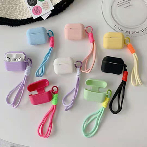 Funda de Silicona para Auriculares, Colorida y Moderna, con Correa Trenzada de Diseño, para Airpods Pro 2 3 - Product Image 1