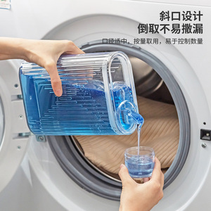 Transparent Liquid Soap Dispenser Manual Pump 500Ml For Bathroom Shampoo Shower Gel Storage Container With Label Sticker - Product Image 5