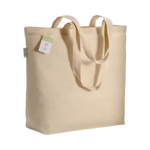 Borsa shopper in cotone biologico, merchandising sostenibile - Product Image 1