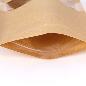 Tea <b>Bag</b> Kraft Paper Self Sealing <b>Bag</b> Coffee Seeds <b>Sweets</b> Ziplock Seal Paper <b>Bag</b> Resealable Pouch Packaging - Product Image 5