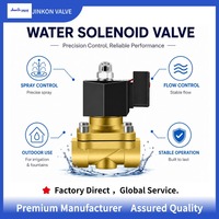 Vanne Solénoïde à Diaphragme en Laiton 1/4-3 Pouces avec Joint NBR pour Eau, Air, Huile, Normalement Fermée, Électrique 12V 24V 220V, Irrigation