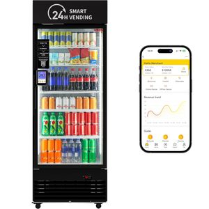Distributeur automatique réfrigéré intelligent US440, porte simple, électrique, 1500W 3000W, mode éco, dégivrage automatique, R134A - Product Image 1
