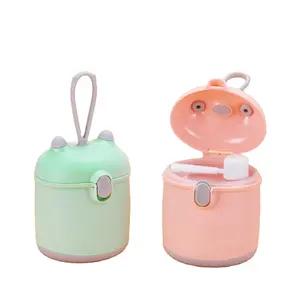 Milk powder storage dispenser Hot Sale PP Cute Portable Baby Bottle Food Container Kids Milk Box Powder Dispenser Containers