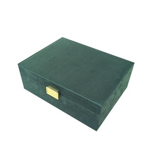 New Design Large-Capacity Multi-Layer Velvet Rectangle Jewelry <b>Box</b> Buckle Closure for Earring Ring Storage <b>Heart</b>-<b>Shaped</b> - Product Image 6
