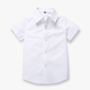 Chemises pour enfants avec logo personnalisé, bonne qualité, respectueuses de l'environnement, taille européenne, vente en gros, uniformes scolaires - Product Image 5