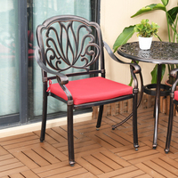 Tianshan — meuble de Patio d'extérieur Antique, chaise et Table en aluminium, chaise en métal, résistant aux intempéries, pour jardin, piscine, balcon