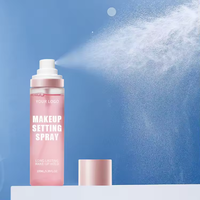 Spray de réglage de maquillage de marque privée contrôle de l'huile Spray de réglage longue durée Spray de réglage rose végétalien
