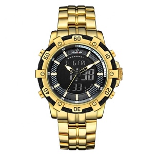 Orologio da Polso Analogico Digitale di Lusso in Acciaio Inossidabile Golden Hour per <span class=keywords><strong>Uomo</strong></span> - Product Image 3