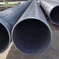 Venta directa de fábrica ST37.2 Pared gruesa ERW SAW JIS GS Material de construcción certificado Tubo de acero soldado con costura recta 6m 12m Longitudes