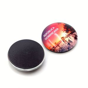 High Quality Customized Logo Souvenirs Gift Low MOQ 3D Souvenir Custom Glass <b>Fridge</b> Magnet - Product Image 5