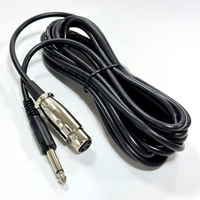 Microphone dynamique filaire en cuivre avec connecteur XLR intégré pour karaoké et chant à domicile