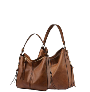 Tassel Pendant <b>Laptop</b> Shoulder Custom Logo Tote <b>Bag</b> Personalized Crossbody Set PU <b>Leather</b> <b>Bag</b> <b>Women</b> Handbag With Zipper - Product Image 2