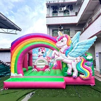 Château gonflable sur mesure avec toboggan, combo commercial pour extérieur, idéal pour les fêtes d'enfants