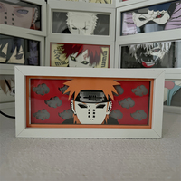 Lampe de table en papier découpé anime personnalisable de haute qualité, décoration d'intérieur, pièce d'art de luxe pour bureau ou salle d'étude