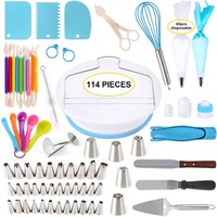 Outils de Fondant à logo personnalisé, accessoires de gâteaux, support rotatif en plastique, plateau tournant pour cuisson, Kit de décoration de gâteaux, 220/512 pièces/ensemble