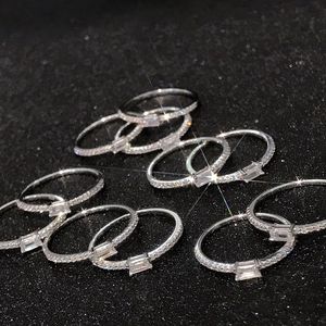 Bague de fiançailles et de mariage Xinfly en or véritable 18 carats avec saphir blanc 0,26 ct anti-ternissement et diamants, bijoux de mode - Product Image 3