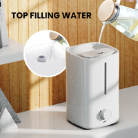 Nouvellement haut remplissage eau bureau personnel humidificateurs frais bouton de brume contrôle maison chambre humidificateur d'air à ultrasons