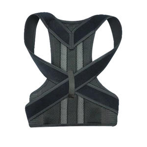 เข็มขัดแก้ไขท่าทางแบบมืออาชีพ รองรับกระดูกสองชั้น ช่วยยืดหลังตรง สำหรับผู้ใหญ่ ออกกำลังกายและปรับรูปร่าง สีดำและสีเทา - Product Image 2