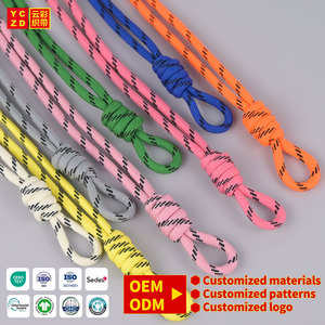Cordoncino Intrecciato Multicolore OEM ODM, Cordoncino Personalizzato all'Ingrosso in Poliestere <span class=keywords><strong>a</strong></span> <span class=keywords><strong>Righe</strong></span> per Felpe e Abbigliamento - Product Image 1