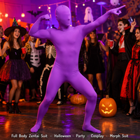 Traje de Cosplay de Halloween Personalizado, OEM ODM, Unisex, Elástico, de Lycra, Traje de Cuerpo Entero, Marca Privada, MOQ Bajo