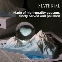 Diffuseur d'huiles essentielles en plâtre en forme de boule de cristal galactique, lampe de nuit aromathérapeutique, cadeau créatif pour la fête des mères