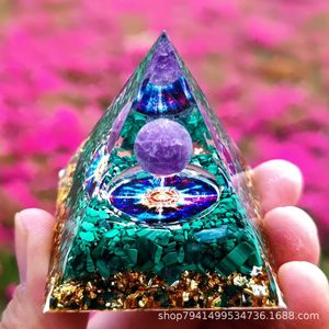 Tinh thể tự nhiên orgone kim tự tháp nghiền đá quý thủ công nhựa cho home & Car trang trí cho Cần sa những người đam mê - Product Image 1