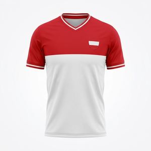 Uniforme del Equipo de Austria, Camiseta de Fútbol Roja y Blanca, Secado Rápido, Transpirable, Logotipo Personalizado, Sublimación, Venta al Por Mayor, MOQ Bajo - Product Image 1