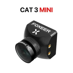 كاميرا صغيرة Foxeer Cat3 Micro Cat3 كاميرا عرض ليلي Fpv حساسة للأشعة تحت الحمراء لمسافات طويلة 1200tvl وضوء أشعة تحت الحمراء 850 نانومتر