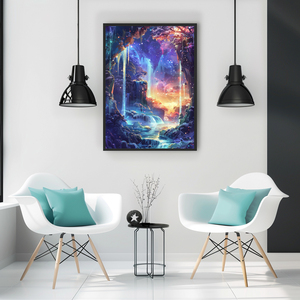 Cooleve cổ điển đầy đủ khoan cảnh quan hoa & động vật chân dung 5D tự làm kim cương nghệ thuật khảm sơn Kit cho trang trí tường nhà - Product Image 5