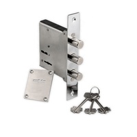 Serrure à mortaise pour porte intérieure en acier/aluminium/laiton/bois, de sécurité, pour usage domestique, modèle Upper Locks, Israël