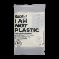 Bolsa de plástico transparente para prendas de vestir, embalaje biodegradable, ecológico