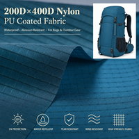 Tissu Oxford en nylon enduit PU 200Dx400D imperméable, résistant à l'usure et indéchirable pour sacs de voyage, tentes et abris