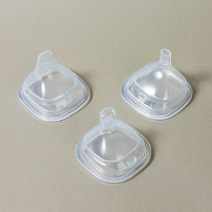 Usine <span class=keywords><strong>En</strong></span> Gros Sans BPA Large Bouche Bébé Mamelon <span class=keywords><strong>En</strong></span> Silicone Souple Sippy Bec Cuillère Tétine - Product Image 4