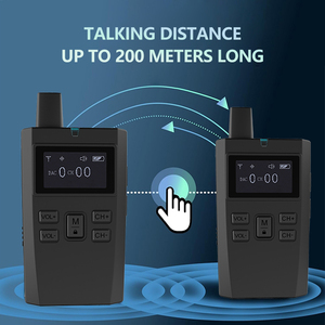 Système de guide touristique sans fil Intercom cinq personnes 2.4G Ultra-faible latence <span class=keywords><strong>Communication</strong></span> instantanée/équipement d'arbitre Transmission 200m - Product Image 3