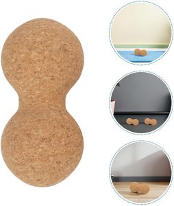 Rouleau de massage en liège en forme d'arachide pour tissus profonds, outil de massage portable pour le dos et les pieds, pour la thérapie des points de déclenchement - Product Image 5