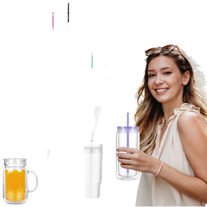 2024 Hot-Selling 20oz Eco-Friendly PP Plastic Jelly-COLOR Mason Cup Leak-Proof BPA Free Straw Type <b>for</b> Parties and Tours - Product Image 1